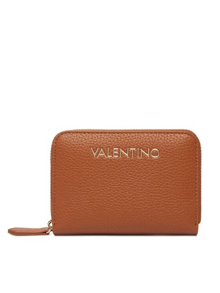 Valentino Portfel Alexia VPS5A8137 Brązowy. Brązowe portfele damskie Valentino, bez wzorów, ze skóry. Za 239.99 zł.