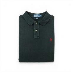 Polo Ralph Lauren koszulka polo męska z krótkim rękawem. Czarne t-shirty sportowe męskie Ralph Lauren, l, z materiału, bez ramiączek, na golfa. Za 106.46 zł.