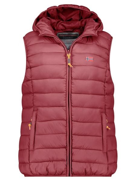 Geographical Norway Kamizelka pikowana "Vatikolor" w kolorze ciemnofioletowym rozmiar: M. Różowe kamizelki damskie Geographical Norway, m. Za 121.80 zł.