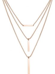 Liebeskind Naszyjnik z elementami ozdobnymi - dł. 52 cm rozmiar: onesize. Naszyjniki damskie Liebeskind, ze stali. Za 130.99 zł.