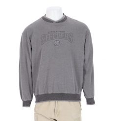 Second life - Męski sweter NFL Pittsburgh Steelers - Jak nowy. Szare swetry męskie NFL, m, bez wzorów, bez kołnierzyka. Za 106.46 zł.