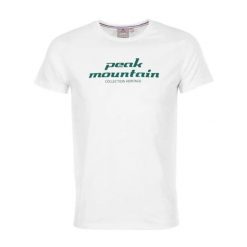 T-shirt Peak Mountain Cosmo. Niebieskie t-shirty męskie Peak Mountain, l, bez wzorów, z materiału, bez kołnierzyka. Za 87.00 zł.
