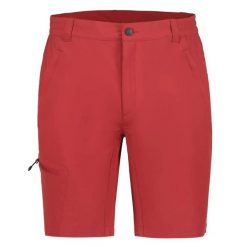 Spodenki turystyczne Icepeak Berwin. Czerwone szorty męskie ICEPEAK, na lato, bez wzorów, z materiału, eleganckie. Za 191.00 zł.