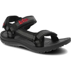 Czarne Sandały Lee Cooper Wygodne Buty Na Lato. Czarne buty sportowe na co dzień damskie Lee Cooper, z aplikacjami, bez obcasa. Za 85.00 zł.