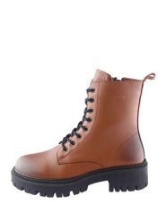 D.Moro Skórzane trzewiki w kolorze brązowym rozmiar: 36. Brązowe botki damskie D.Moro, z materiału, bez obcasa, bez zapięcia. Za 302.95 zł.