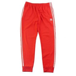 Second life - Adidas spodnie dresowe męskie - Stan dobry. Czerwone spodnie sportowe męskie Adidas, z dresówki. Za 106.46 zł.