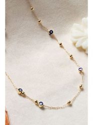 Lodie Silver Pozłacany naszyjnik z elementami ozdobnymi rozmiar: onesize. Szare naszyjniki damskie Lodie Silver, metalowe. Za 30.99 zł.