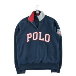 Second life - Polo Ralph Lauren bluza męska polar USA - Jak nowy. Niebieskie bluzy bez kaptura męskie Ralph Lauren, l, z materiału. Za 340.76 zł.