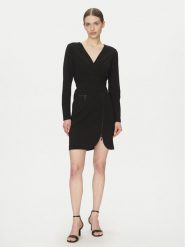 DKNY Sukienka koktajlowa DD4JI62A Czarny Slim Fit. Czarne sukienki damskie DKNY, bez wzorów, z syntetyku, wizytowe, bez kołnierzyka, bez ramiączek. Za 409.99 zł.