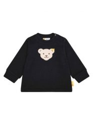 Steiff Bluza w kolorze czarnym rozmiar: 68. Czarne bluzy i bluzki niemowlęce Steiff, bez wzorów, z bawełny, bez ramiączek, bez kaptura. Za 122.09 zł.