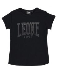 Koszulka na co dzień na siłownię. Czarne koszulki dziewczęce LEONE 1947 APPAREL, bez wzorów, z dżerseju, bez ramiączek. Za 42.06 zł.