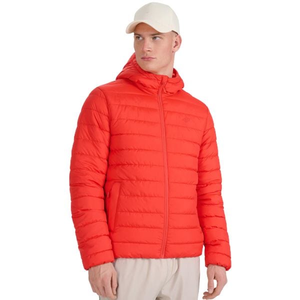 Kurtka męska 4F M598 czerwona 4FWAW25TDJAM598 62S. Brązowe kurtki treningowe męskie 4f, m, bez wzorów. Za 249.00 zł.