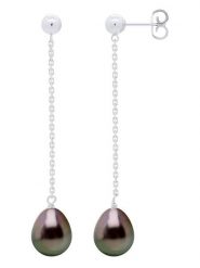 ATELIERS SAINT GERMAIN Złote kolczyki-wkrętki z perłami rozmiar: onesize. Czarne kolczyki damskie ATELIERS SAINT GERMAIN, z perłą, złote. Za 991.99 zł.