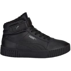 Buty Puma Carina 2.0 Mid Wtr 385852 01 czarne. Czarne buty sportowe na co dzień damskie bez wzorów, z gumy. Za 426.42 zł.