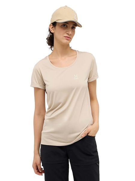 Haglöfs Koszulka turystyczna "Ridge" w kolorze beżowym rozmiar: XL. Brązowe bluzki sportowe damskie Haglöfs, xl, z materiału, bez kołnierzyka, bez ramiączek. Za 135.17 zł.