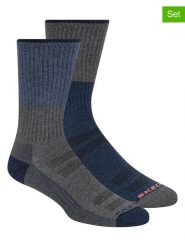 Skechers Skarpety (4 pary) w kolorze niebiesko-szarym rozmiar: 40,5-46. Niebieskie skarpetki męskie Skechers, bez wzorów, ze splotem. Za 52.99 zł.