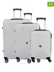 Canadian Peak 3-częściowy zestaw "Strangeak" w kolorze białym rozmiar: onesize. Białe walizki Canadian Peak, bez wzorów, z materiału. Za 404.99 zł.
