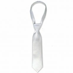 Krawat Conton piqué Tattini. Białe krawaty i muchy męskie TATTINI, bez wzorów, z bawełny, eleganckie. Za 126.00 zł.