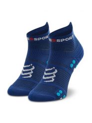 Compressport Skarpety długie Pro Racing Socks V4.0 Run Low XU00047B_533 Granatowy. Niebieskie skarpetki damskie Compressport, bez wzorów, z materiału. Za 59.99 zł.