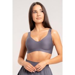 Stanik fitness cardio damski Gym Glamour Court. Czarne biustonosze sportowe damskie GYM GLAMOUR, bez wzorów. Za 159.99 zł.