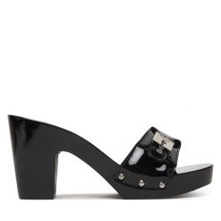 Klapki Scholl. Czarne klapki damskie Scholl, bez wzorów, bez obcasa. Za 927.99 zł.