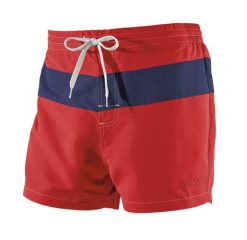 Krótkie spodenki kąpielowe Beco czerwone. Białe kąpielówki męskie 47 Brand, l, bez wzorów, z materiału. Za 256.99 zł.