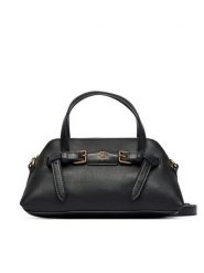 Tommy Hilfiger Torebka Th Buckle Mini Tote AW0AW19034 Czarny. Czarne torebki klasyczne damskie Tommy Hilfiger, bez wzorów, ze skóry, bez dodatków. Za 529.99 zł.