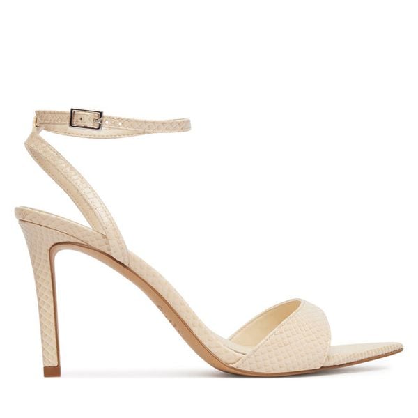 Sandały Aldo. Białe sandały damskie Aldo, bez wzorów, bez obcasa, na szpilce. Za 359.99 zł.