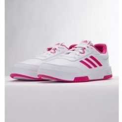 Buty adidas Tensaur Sport 2.0 K W GW6438 białe. Białe buty sportowe na co dzień damskie bez wzorów, z gumy. Za 255.67 zł.