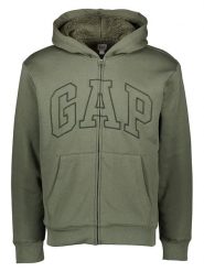 GAP Bluza w kolorze oliwkowym rozmiar: XS. Zielone bluzy z kapturem męskie GAP, xs, z bawełny. Za 189.95 zł.