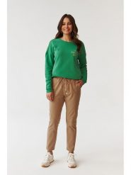 TATUUM Spodnie w kolorze beżowym rozmiar: 36. Brązowe spodnie materiałowe damskie Tatuum, bez wzorów, z materiału. Za 95.69 zł.