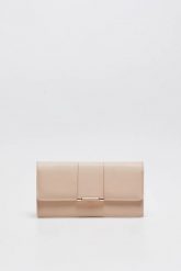 Duży portfel beżowy. Brązowe portfele damskie MOODO, bez wzorów, z poliesteru. Za 59.99 zł.