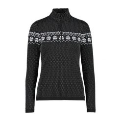 Sweter damski CMP. Czarne swetry klasyczne damskie CMP, z jersey, bez kołnierzyka. Za 504.05 zł.