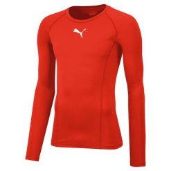 Koszulka do piłki nożnejmęska Puma Liga Baselayer Tee LS. Czerwone bielizna termoaktywna męska Puma, m, z elastanu, bez ramiączek, na fitness i siłownię. Za 177.80 zł.