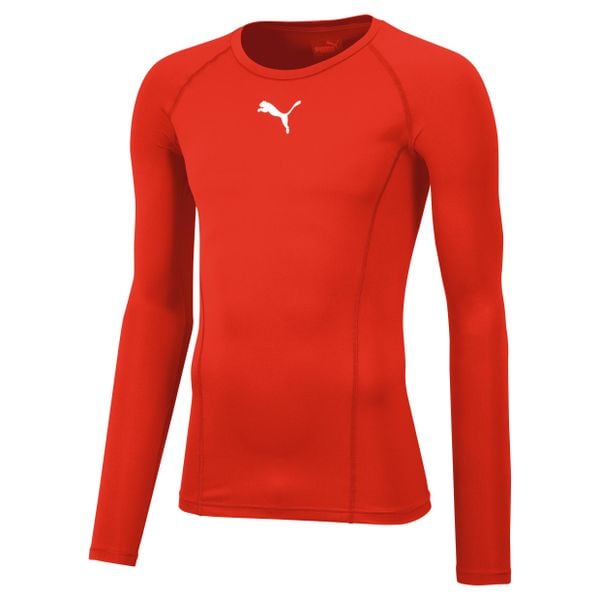 Koszulka do piłki nożnejmęska Puma Liga Baselayer Tee LS. Czerwone bielizna termoaktywna męska Puma, m, z elastanu, bez ramiączek, na fitness i siłownię. Za 139.00 zł.