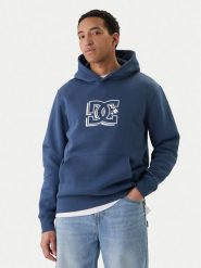 DC Shoes Bluza W126-DCMSS-1007-19X Granatowy Regular Fit. Niebieskie bluzy bez kaptura męskie DC Shoes, l, z bawełny. Za 189.99 zł.