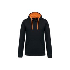 Kontrastowa bluza z kapturem Kariban. Brązowe bluzy z kapturem męskie KARIBAN, m. Za 166.50 zł.