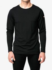 Bluza termoaktywna Devold Breeze Plus Merino 200 Shirt. Czarne bluzy bez kaptura męskie Devold, l, z materiału. Za 428.99 zł.