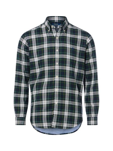 Polo Ralph Lauren koszula w kratę Mężczyźni Regular Fit Bawełna zielony, S. Zielone koszule męskie Polo Ralph Lauren, m, bez wzorów, z bawełny, bez kołnierzyka, bez ramiączek. Za 819.95 zł.