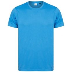 Koszulka Z Poliestru Z Recyklingu Dla Dorosłych Unisex. Niebieskie bluzki damskie TOMBO, xl, bez wzorów, sportowe, bez kołnierzyka, bez ramiączek. Za 63.99 zł.