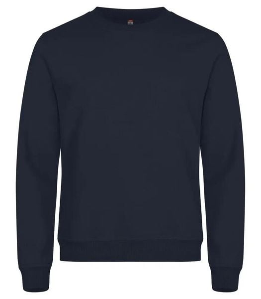 Clique Miami Roundneck – Uniseks bluza bawełna/poliester z recyklingu, Navy. Niebieskie bluzy bez kaptura męskie CLIQUE, xs, z bawełny. Za 166.81 zł.