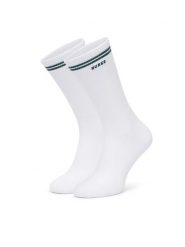 Guess Skarpety długie Z6YZ02 Z1297 Biały. Białe skarpetki męskie Guess, z aplikacjami, z bawełny. Za 64.99 zł.