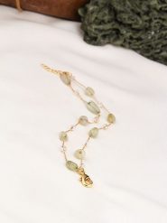 L'Atelier de Gaia Pozłacana bransoletka z elementami ozdobnymi rozmiar: onesize. Zielone bransoletki damskie L'Atelier de Gaia, pozłacane. Za 39.99 zł.