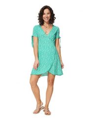 Ipanima Sukienka w kolorze turkusowym rozmiar: 38/40. Niebieskie sukienki damskie Ipanima, bez wzorów, z wiskozy, bez kołnierzyka, bez ramiączek, mini, rozkloszowane. Za 78.99 zł.