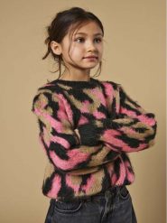 Kids ONLY Sweter Wild 15329326 Kolorowy Regular Fit. Swetry dziewczęce Kids Only, bez wzorów, z syntetyku, bez kołnierzyka. Za 99.99 zł.