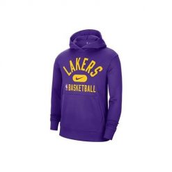 Bluza sportowa męska Nike Nba Los Angeles Lakers. Fioletowe bluzy sportowe męskie Nike, bez wzorów, sportowe, bez kołnierzyka, bez ramiączek. Za 425.00 zł.