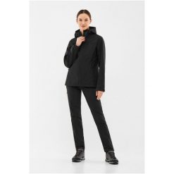 Kurtka damska VIKING Kerns Lady Softshell. Czarne kurtki damskie VIKING, bez wzorów, z softshellu, bez kaptura. Za 299.90 zł.