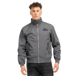 Kurtka Lonsdale Acton. Czarne kurtki męskie Lonsdale, xl, z aplikacjami, z bawełny, bez kaptura. Za 468.00 zł.