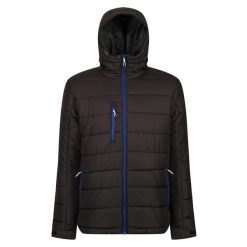Męska Ocieplana Kurtka Navigate. Czarne kurtki męskie Regatta, l, bez wzorów, z puchu, sportowe, bez kaptura. Za 320.99 zł.