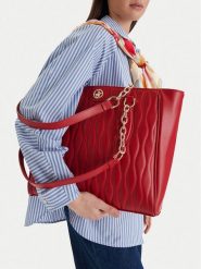 Beverly Hills Polo Club Torebka CEO-BHPC-C-016-09 Czerwony. Czerwone torebki klasyczne damskie Beverly Hills Polo Club, bez wzorów, z materiału, bez dodatków. Za 279.99 zł.